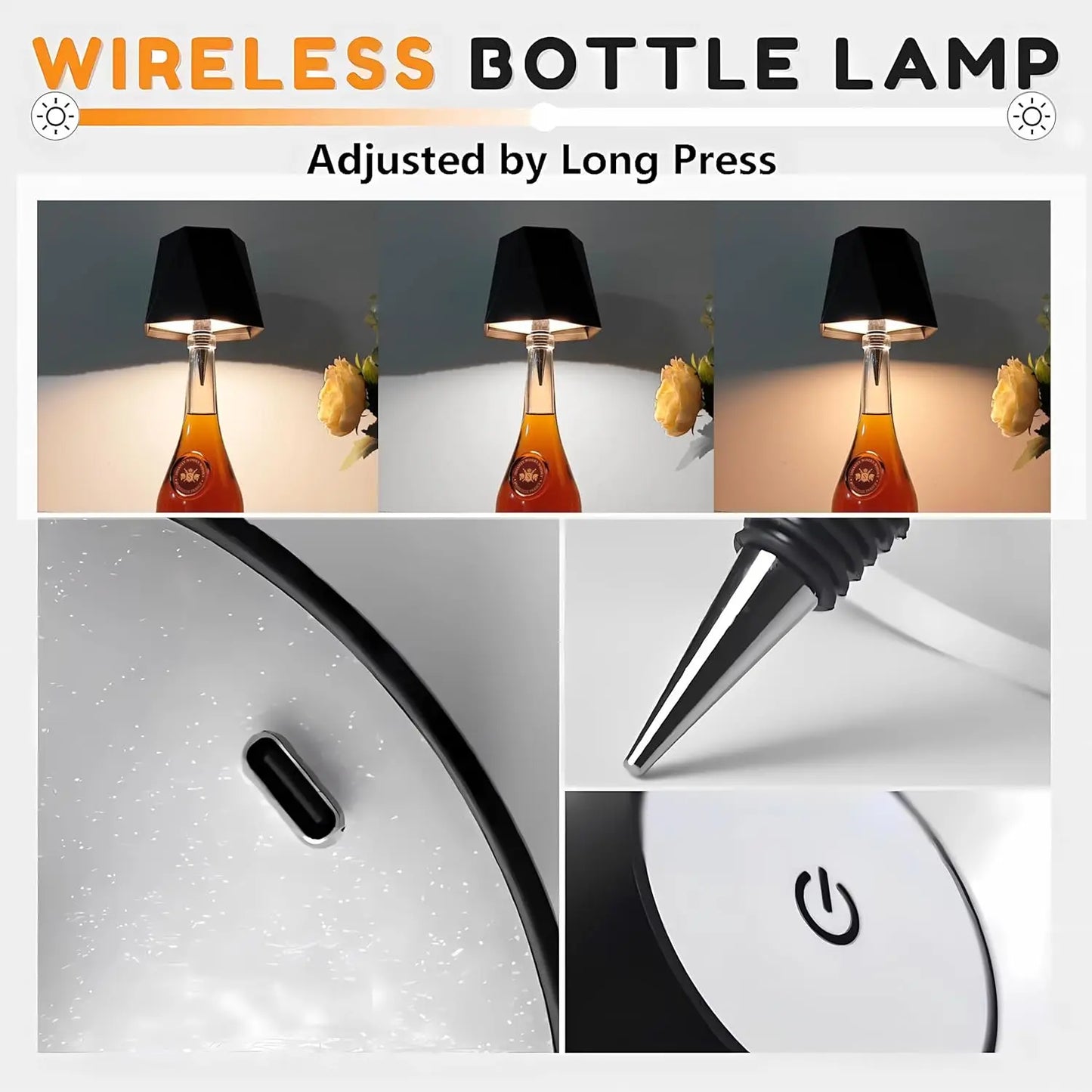 Lampe de bouteille LED rechargeable