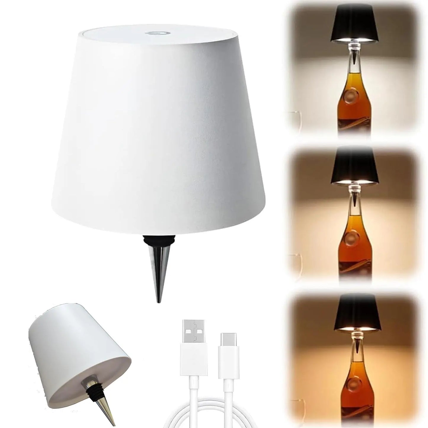 Lampe de bouteille LED rechargeable